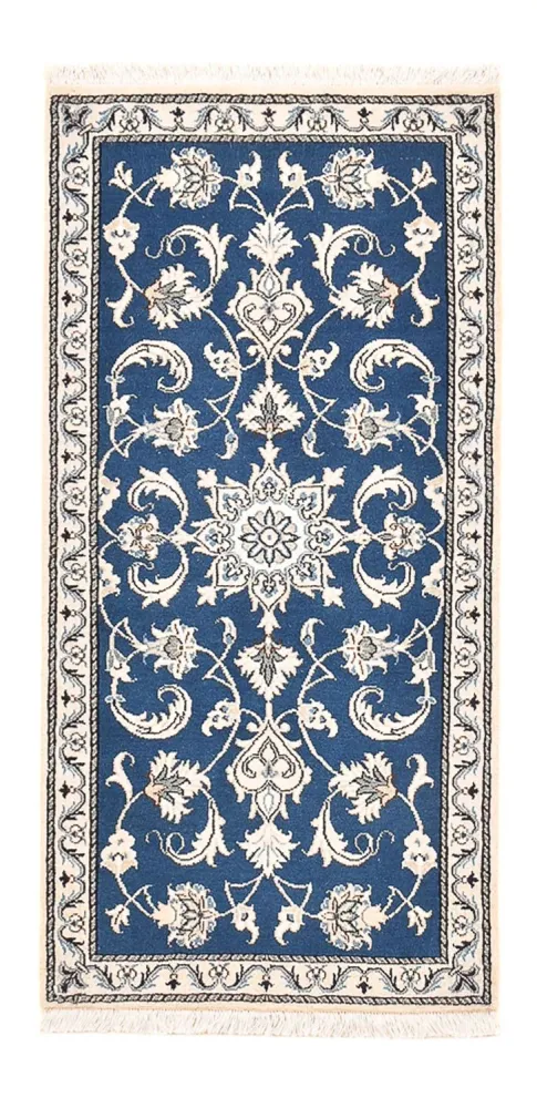 Tapete Persa - Nain - 140 x 68 cm - azul