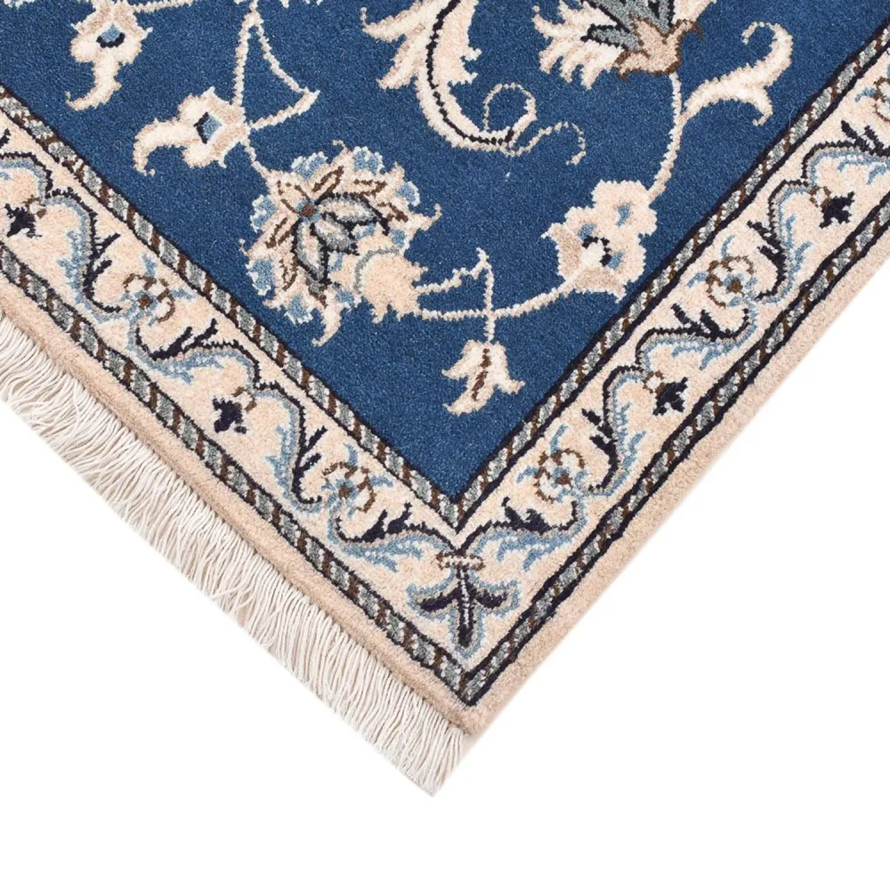 Tapete Persa - Nain - 140 x 68 cm - azul