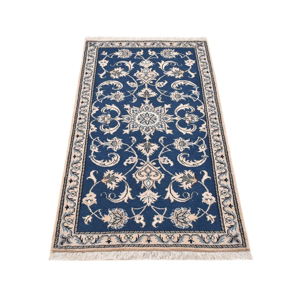 Tapete Persa - Nain - 140 x 68 cm - azul