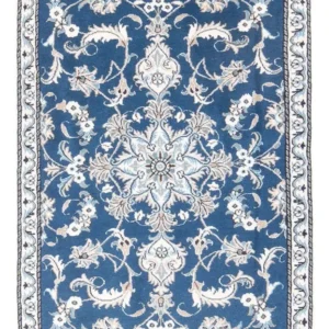 Tapete Persa - Nain - 140 x 90 cm - azul
