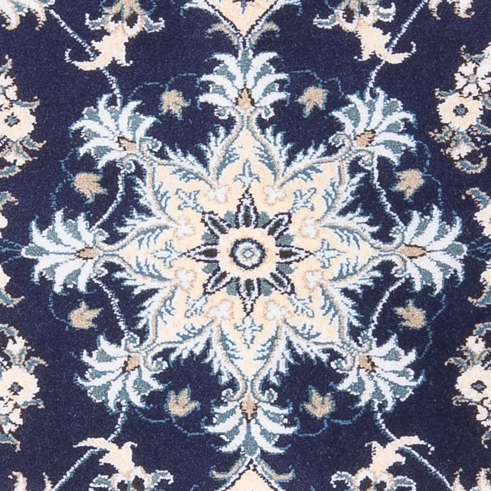 Tapete Persa - Nain - 140 x 90 cm - azul escuro