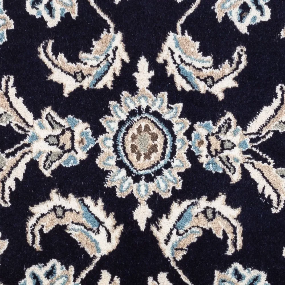 Tapete Persa - Nain - 142 x 66 cm - azul escuro
