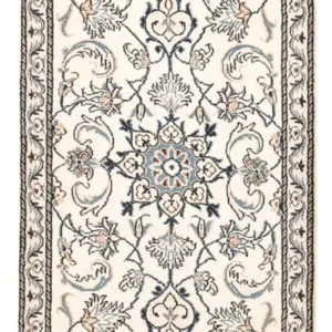 Tapete Persa - Nain - 143 x 68 cm - cinzento claro