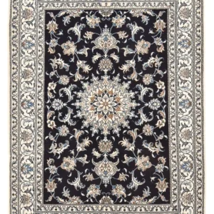 Tapete Persa - Nain - 195 x 147 cm - azul escuro