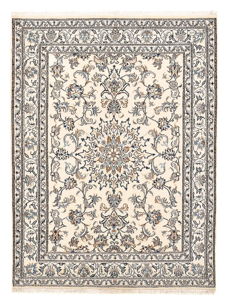 Tapete Persa - Nain - 195 x 147 cm - bege claro