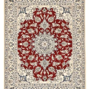 Tapete Persa - Nain - 195 x 148 cm - vermelho
