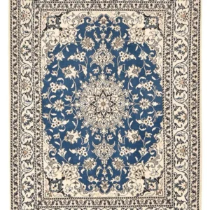 Tapete Persa - Nain - 205 x 150 cm - azul