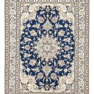 Tapete Persa - Nain - 212 x 147 cm - azul