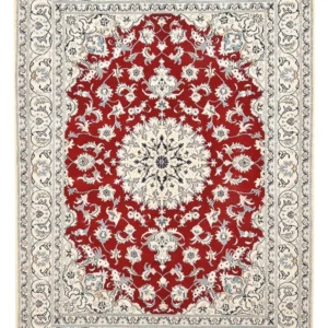 Tapete Persa - Nain - 233 x 167 cm - vermelho