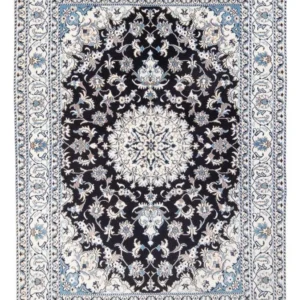 Tapete Persa - Nain - 234 x 166 cm - azul escuro