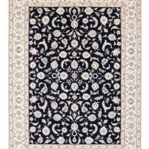 Tapete Persa - Nain - 235 x 171 cm - azul escuro
