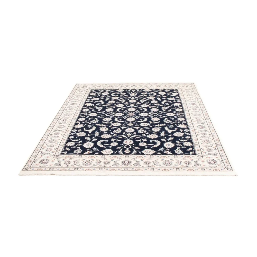 Tapete Persa - Nain - 235 x 171 cm - azul escuro