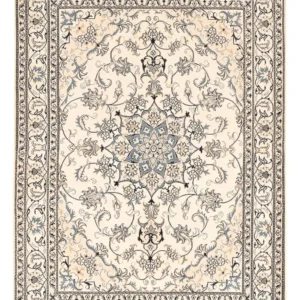 Tapete Persa - Nain - 237 x 167 cm - bege claro
