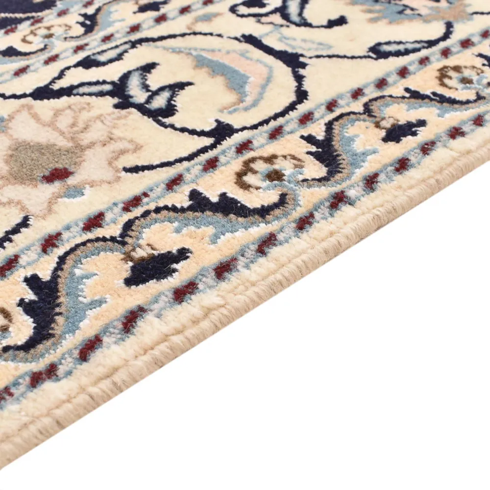 Tapete Persa - Nain - 237 x 169 cm - azul escuro