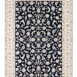 Tapete Persa - Nain - 238 x 171 cm - azul escuro