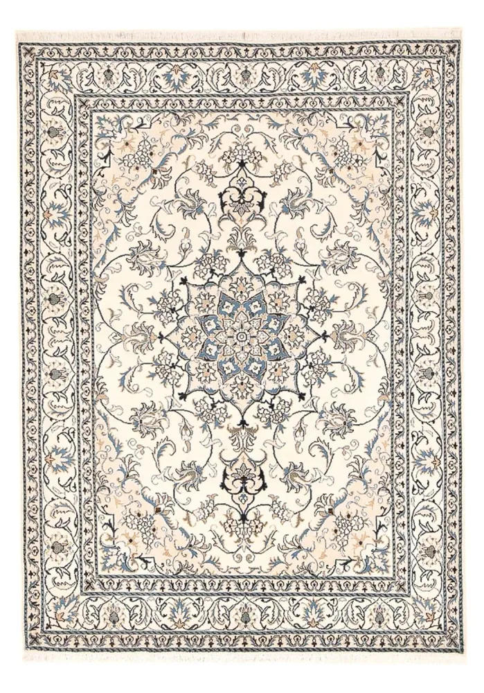 Tapete Persa - Nain - 241 x 164 cm - bege claro