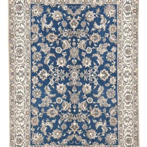 Tapete Persa - Nain - 242 x 165 cm - azul