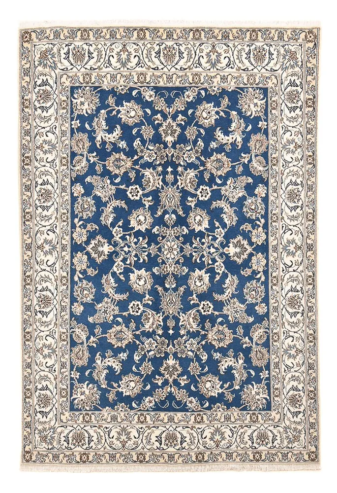 Tapete Persa - Nain - 242 x 165 cm - azul