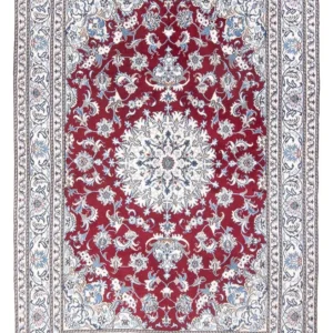Tapete Persa - Nain - 243 x 168 cm - vermelho
