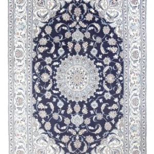 Tapete Persa - Nain - 291 x 190 cm - azul escuro