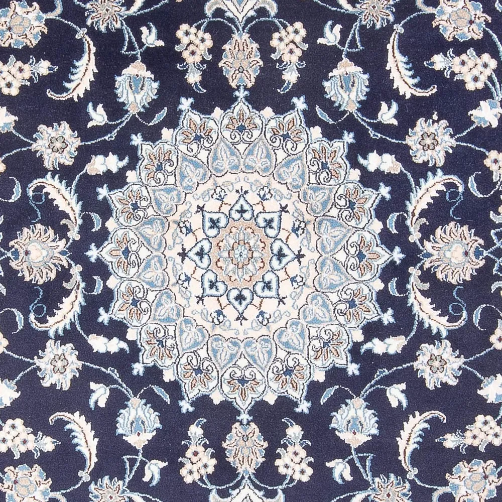 Tapete Persa - Nain - 291 x 190 cm - azul escuro