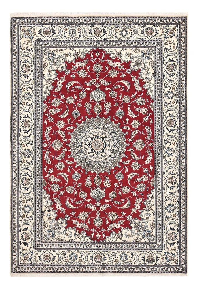 Tapete Persa - Nain - 292 x 202 cm - vermelho