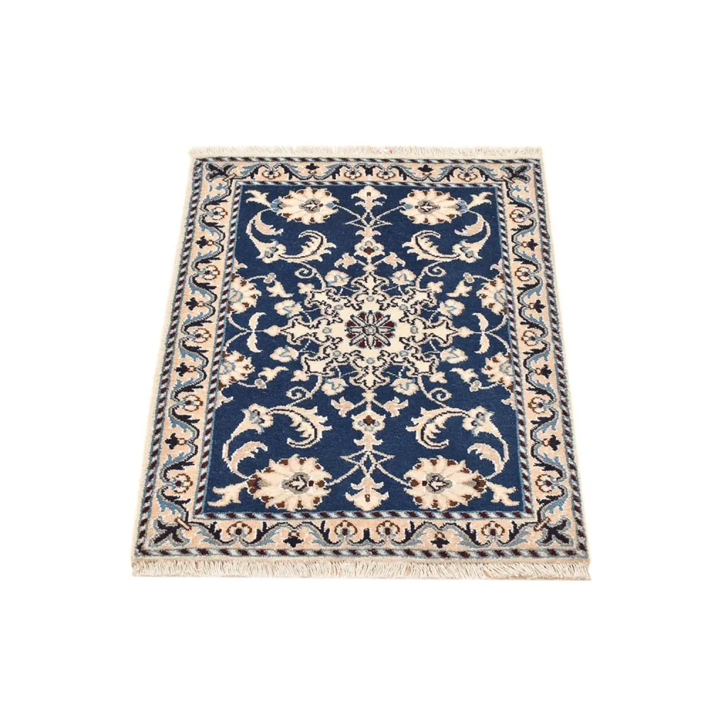Tapete Persa - Nain - 85 x 60 cm - azul