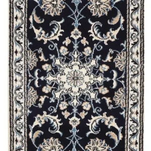 Tapete Persa - Nain - 90 x 55 cm - azul escuro