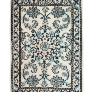 Tapete Persa - Nain - 82 x 54 cm - branco natural