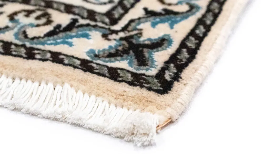 Tapete Persa - Nain - 82 x 54 cm - branco natural