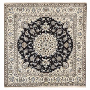 Tapete Persa - Nain praç - 198 x 190 cm - azul escuro