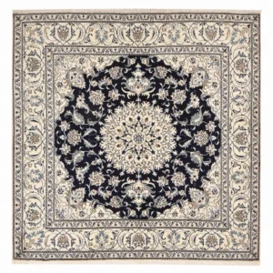 Tapete Persa - Nain praç - 198 x 193 cm - azul escuro