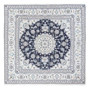 Tapete Persa - Nain praç - 200 x 196 cm - azul escuro