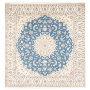 Tapete Persa - Nain praç - 252 x 248 cm - azul claro
