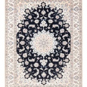 Tapete Persa - Nain - Premium - 160 x 110 cm - azul escuro