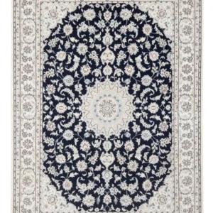 Tapete Persa - Nain - Premium - 205 x 148 cm - azul escuro