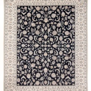 Tapete Persa - Nain - Premium - 305 x 248 cm - azul escuro