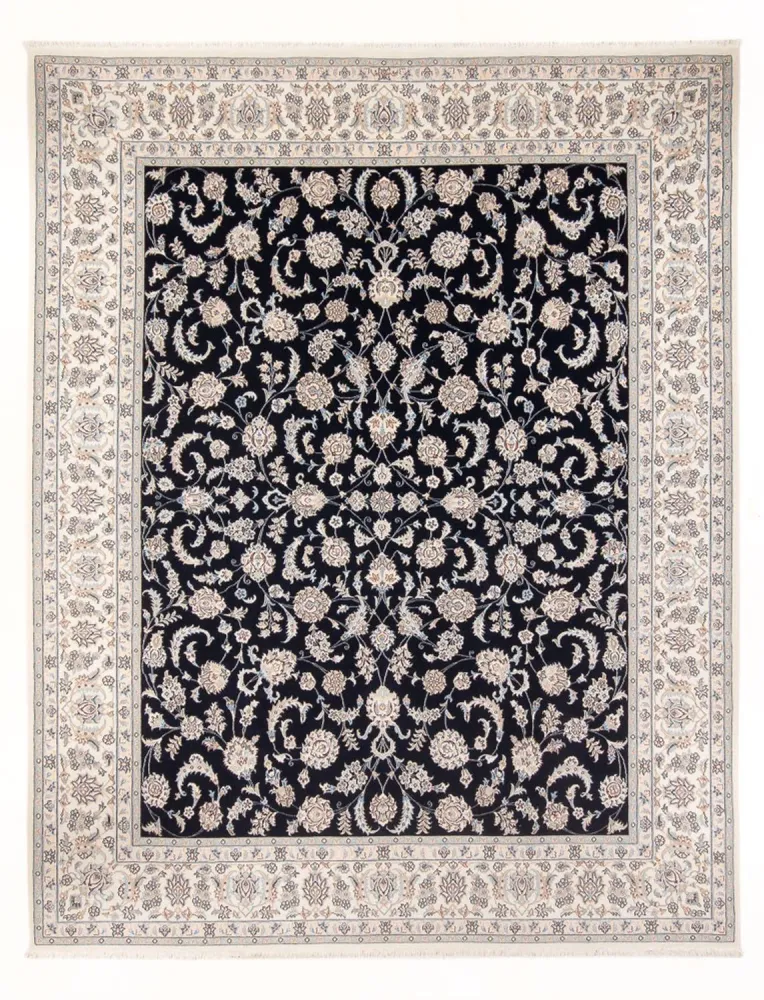Tapete Persa - Nain - Premium - 305 x 248 cm - azul escuro