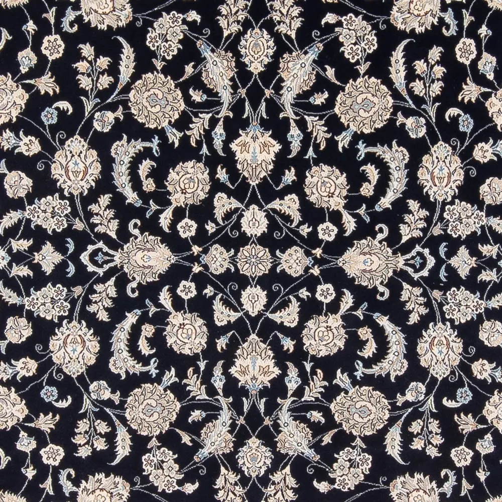 Tapete Persa - Nain - Premium - 305 x 248 cm - azul escuro
