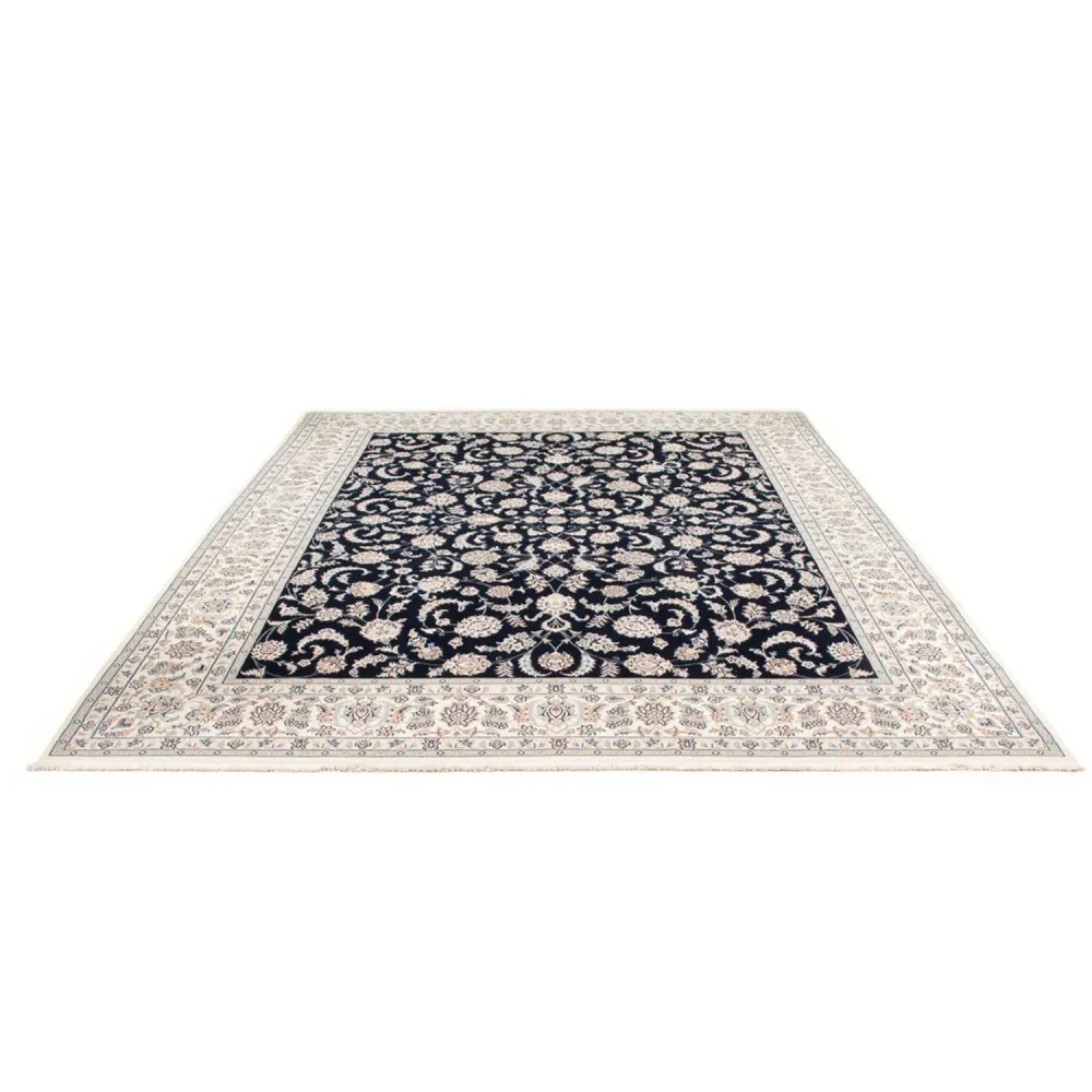 Tapete Persa - Nain - Premium - 305 x 248 cm - azul escuro