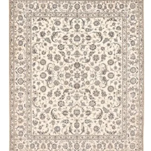 Tapete Persa - Nain - Premium - 307 x 255 cm - branco