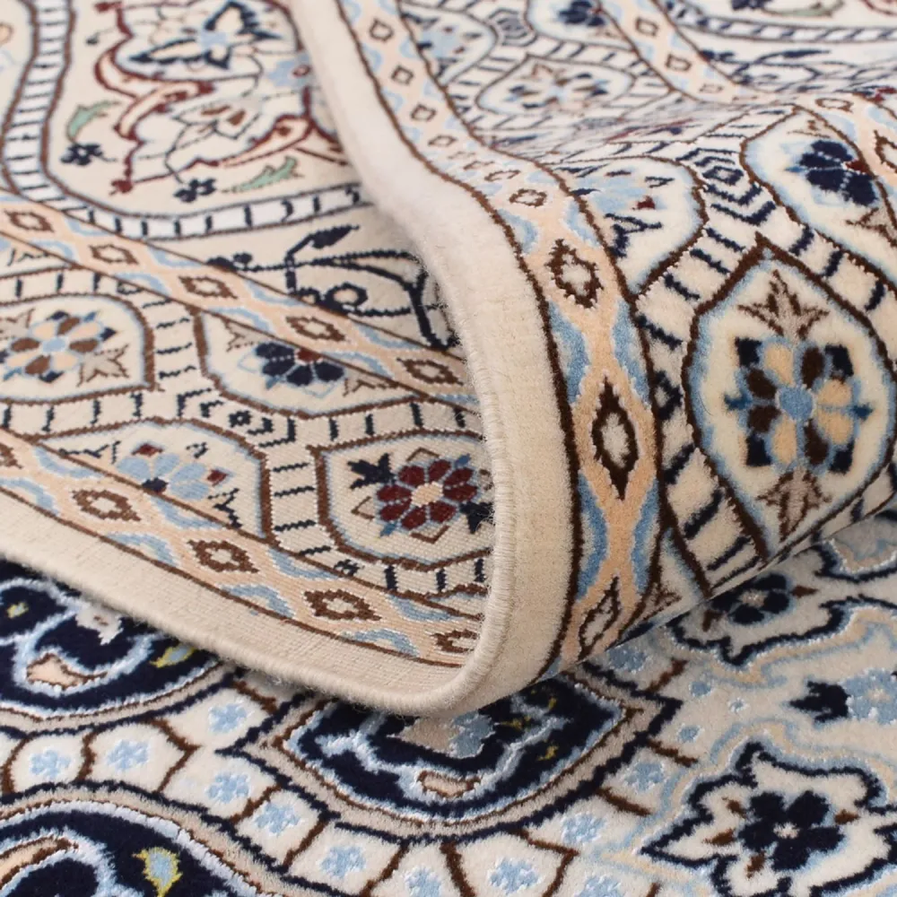 Tapete Persa - Nain - Premium - 307 x 262 cm - cinzento escuro
