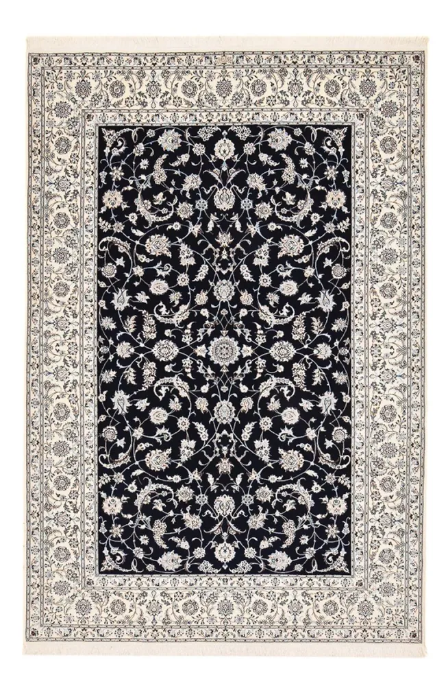 Tapete Persa - Nain - Premium - 310 x 210 cm - azul escuro