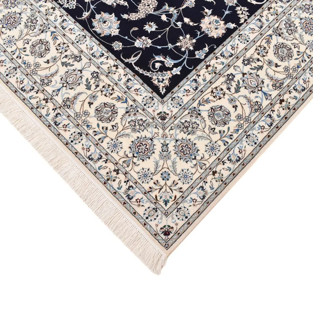 Tapete Persa - Nain - Premium - 310 x 210 cm - azul escuro