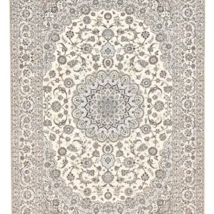 Tapete Persa - Nain - Premium - 374 x 260 cm - branco