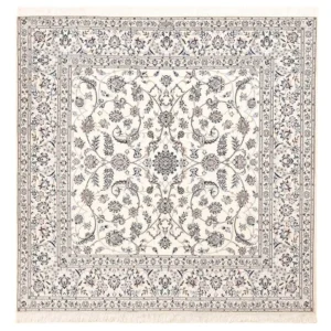 Tapete Persa - Nain - Premium praç - 204 x 207 cm - cinzento claro