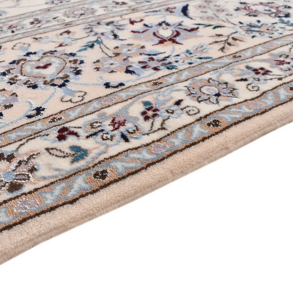 Tapete Persa - Nain - Premium praç - 204 x 207 cm - cinzento claro