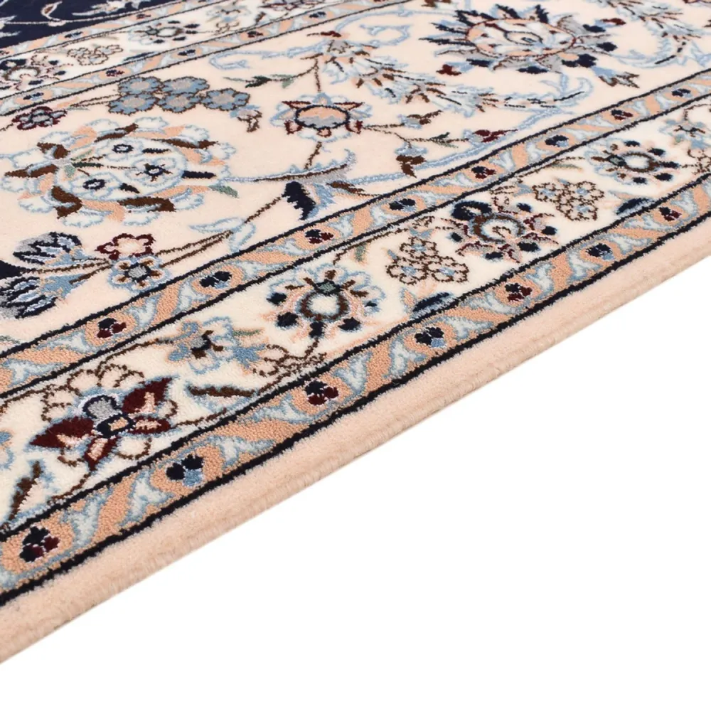 Tapete Persa - Nain - Premium praç - 246 x 250 cm - azul escuro