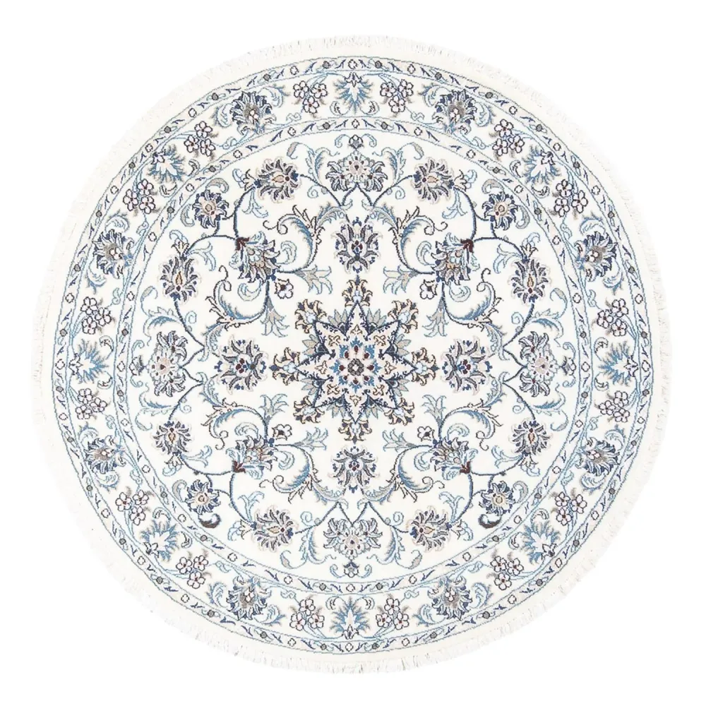 Tapete Persa - Nain ronda - 150 x 150 cm - creme