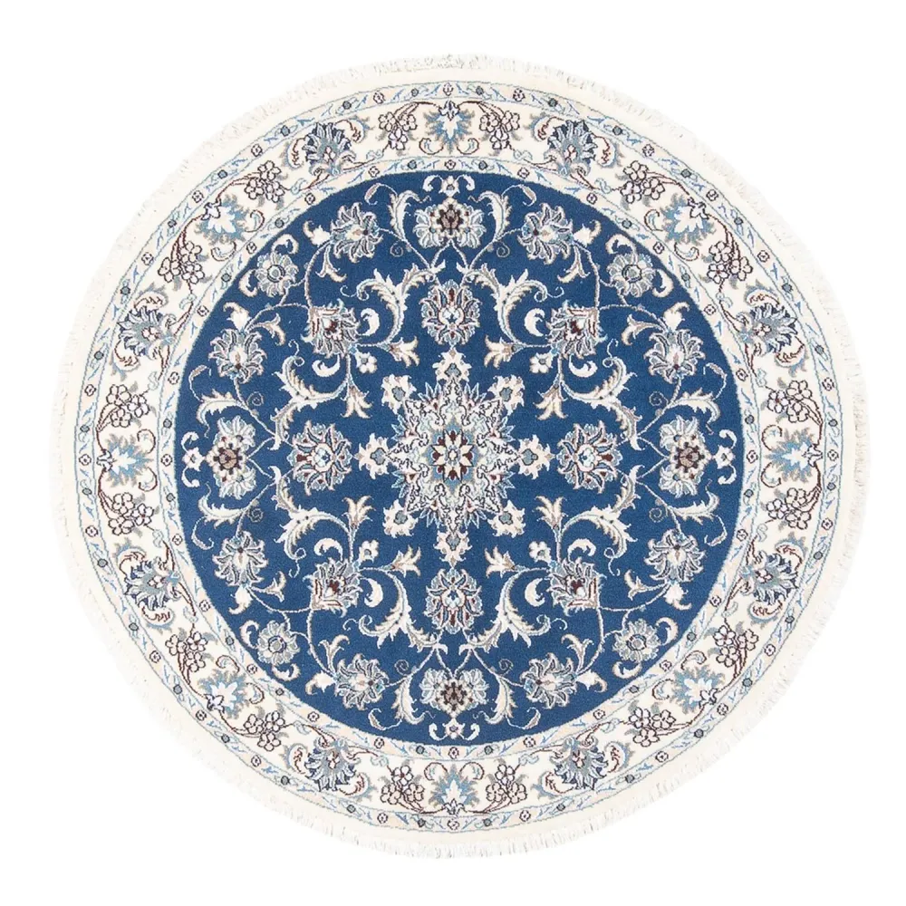 Tapete Persa - Nain ronda - 150 x 150 cm - azul